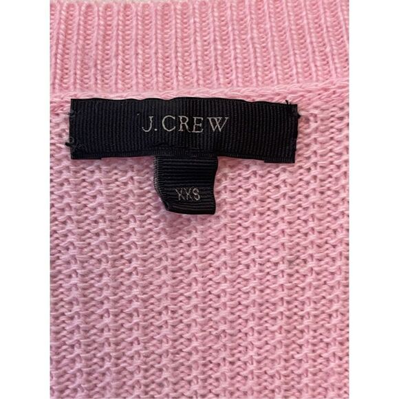 J Crew V Neck Tunic Sweater Wool Pink Blush Size XXS - Picture 4 of 6